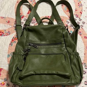 Green backpack